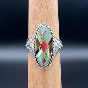 Carolyn Pollack Multistone Inlay Ring